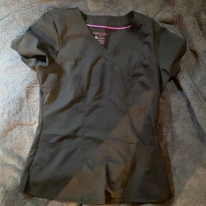 Black, purple label yoga by healing hands scrubs